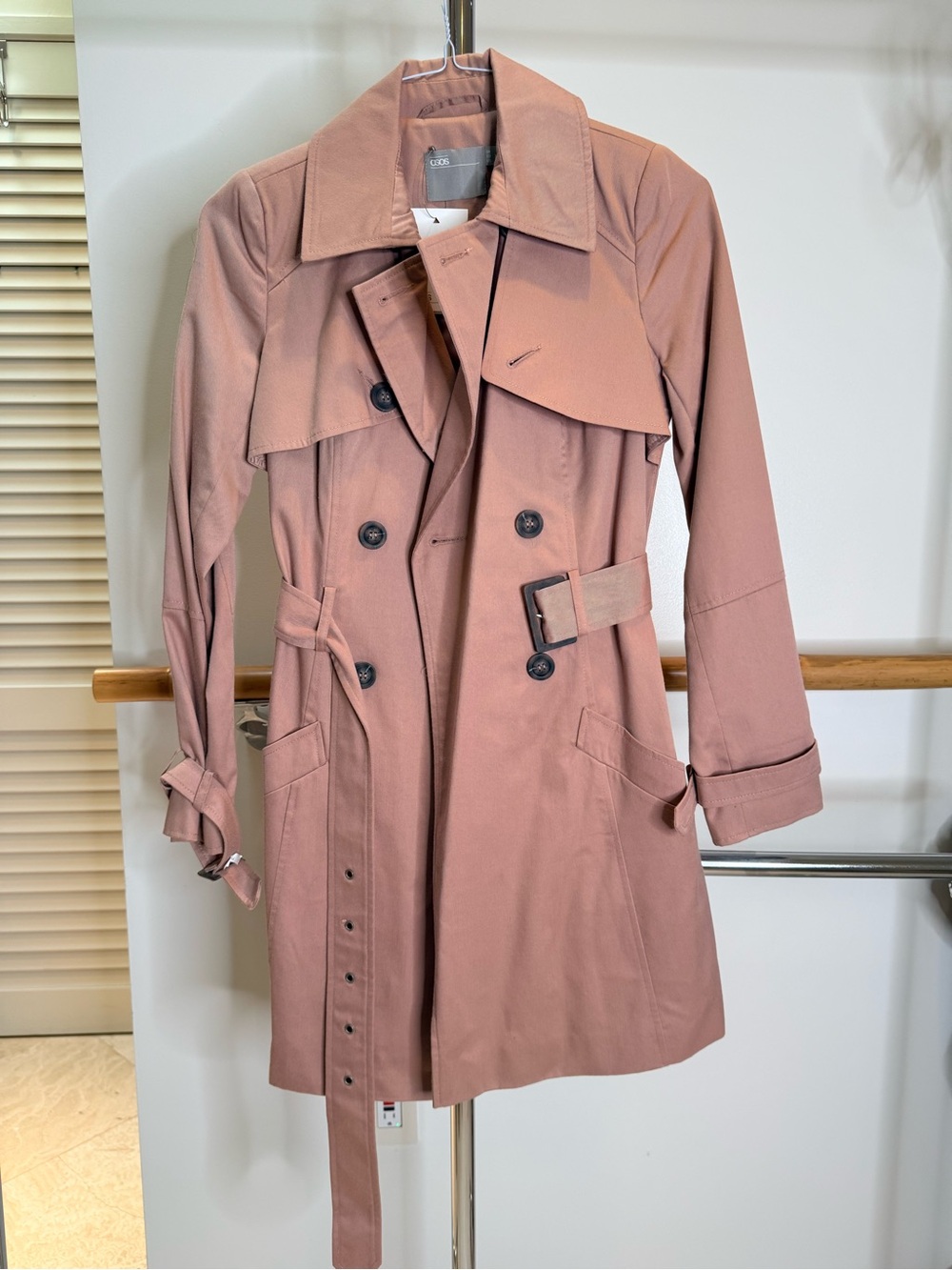 ASOS Double-Breasted Trench Coat – US 0 – NWT